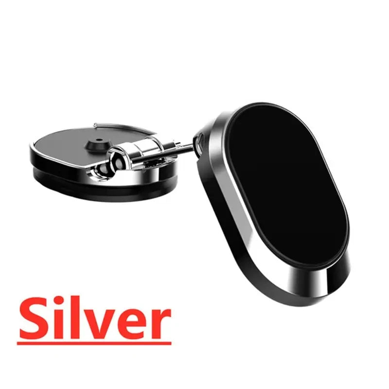 Rotating Folding Magnetic Bracket Car Dashboard Navigation Metal Bracket Suspension Multiangle Adjustment Mobile Phone Universal