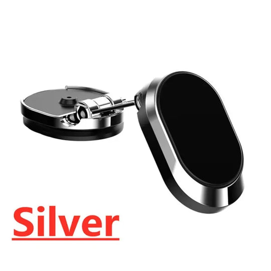Rotating Folding Magnetic Bracket Car Dashboard Navigation Metal Bracket Suspension Multiangle Adjustment Mobile Phone Universal