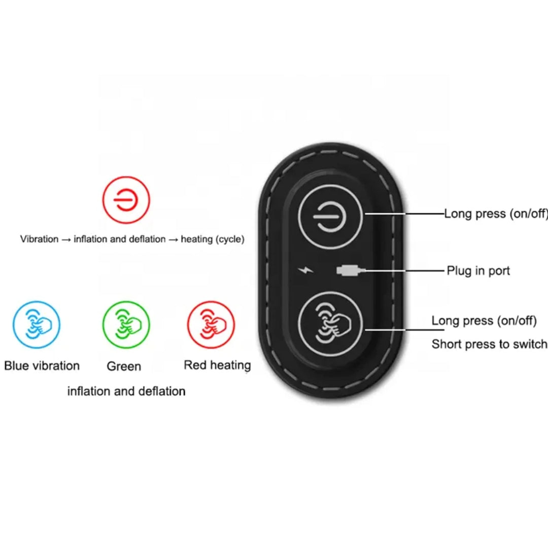 3-in-1 Back Massager with Relief Bed Sleeping Shiatsu Deep Tissue Portable Shoulder Lower Back Pain Relief Waist Massager Pillow