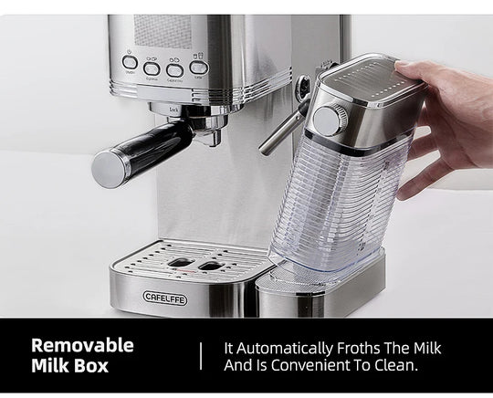 Cafelffe 3in1 Automatic Coffee machine cafeteria Cappuccino Latte Espresso maker Fully Automatic Milk Froth Stainless Steels