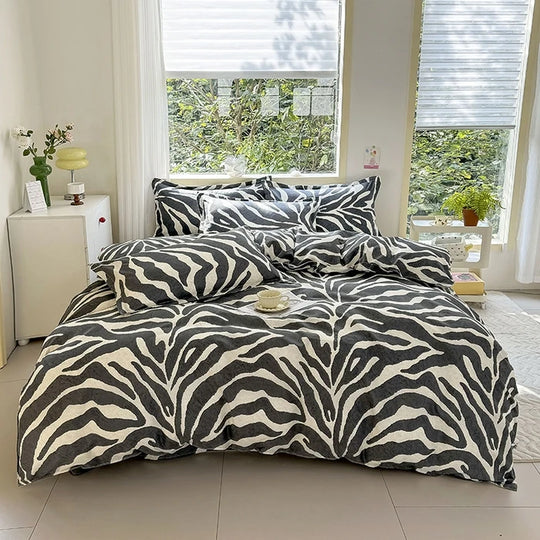 Black Marble Duvet Cover Sets Single/Queen/King Comforter Cover220x240 Reacive Printed Double Bed Cover200x200 Quilt Cover Sets