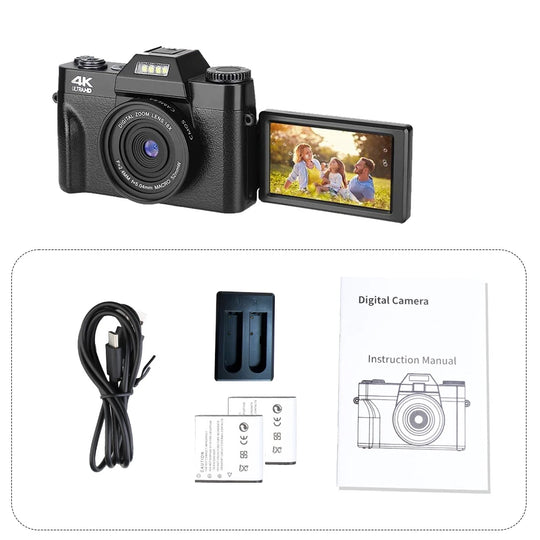 4K 48MP WIFI Camcorder Digital Camera
