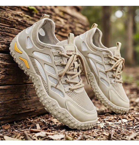 Men's Casual Sneakers Breathable New Versatile Mesh Casual Shoes Summer Anti Slip Wear-resistant Hiking Shoes Outdoor Walking