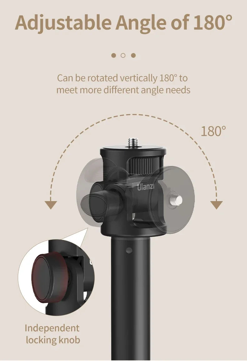 Ulanzi MT-79 2M Portable Universal Tripod Aluminum Alloy Lamp Holder Support LT028 Fill Light Lightweight Camera Action Camera