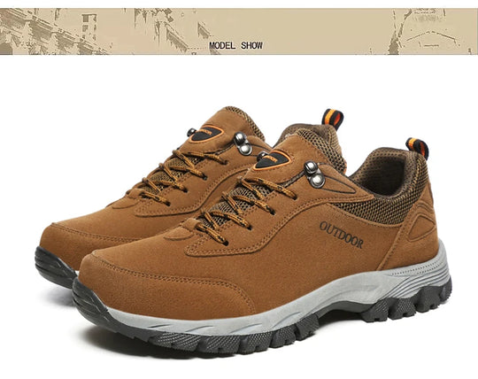 New Original Men's Outdoor Suede Leather Hiking Shoes Travel Hiking Shoes Hunting Shoes Hiking Trail Jogging Shoes Large Size 49
