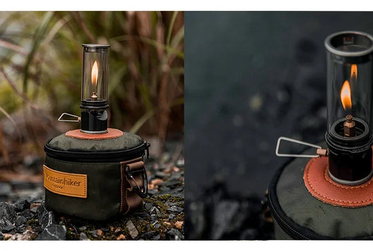 MOUNTAINHIKER Dreamlike Candlelight Lamp Tent Lighting Equipment Camping Lamp Windproof Gas Candle Lamp Outdoor Camping Lights
