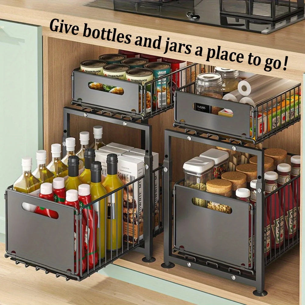 Adjustable Under-Sink Organizer