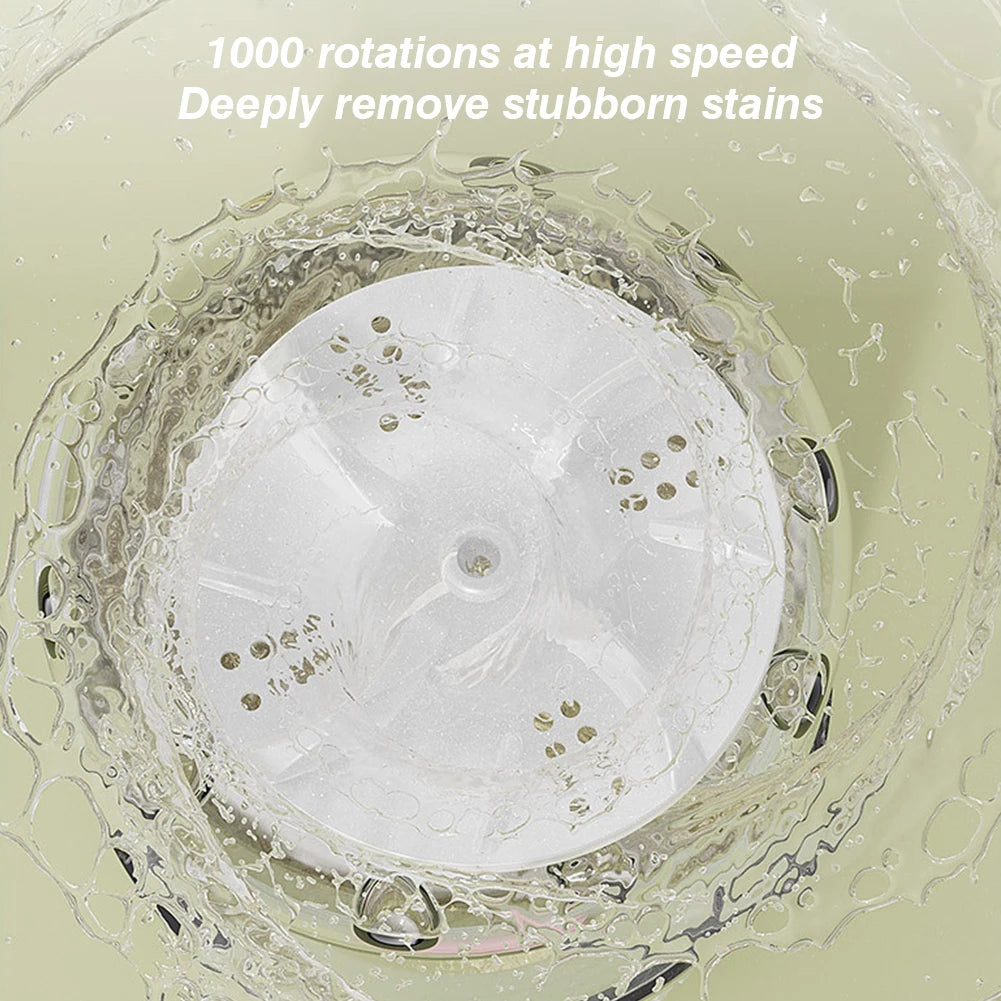 Mini Underwear Washer Rechargeable 1L Electric Socks Washing Machine Household Small Wireless Portable Laundry Underwear Cleaner