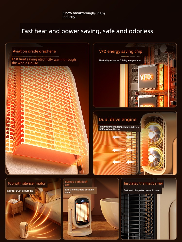 Black Technology Mute Graphene Heater
