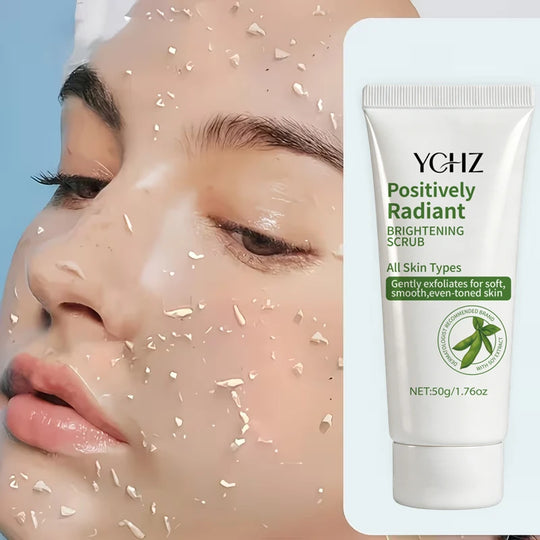 Radiant Skin Cleansing Scrub Gel, Moisturizing Formula, Rich in Soybean Extract, Helps Improve Skin Tone and Texture; Oil-Free