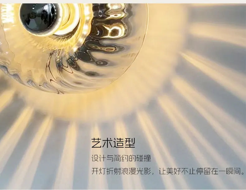 Lamp for Bedroom Simple Ancient Style Package Aisle Glass Nordic Retro Personality Balcony Corridor Stairs Wall Decor