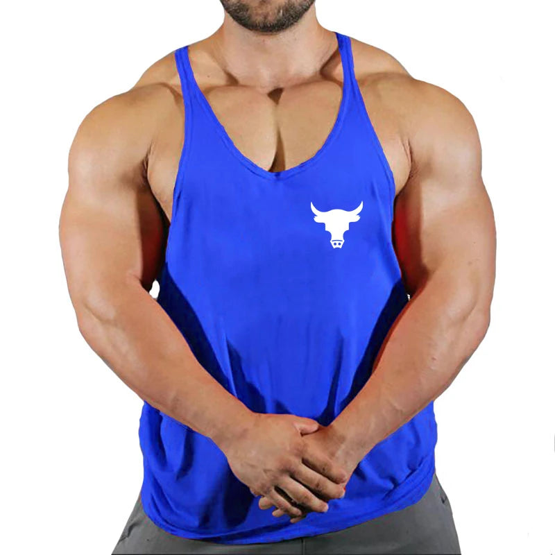 Fitness Man Gym Clothing Bodybuilding Shirt Men Men's Vest Sleeveless Sweatshirt Stringer T-shirts Suspenders Man Top Singlet