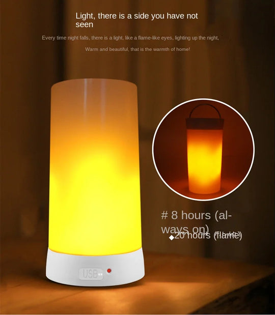 LED Flame Lamps for Room Simulated Flame Night Lights Lava Lamps Indoor Bar Ktv Wedding Decoration for Christmal New Year Gift