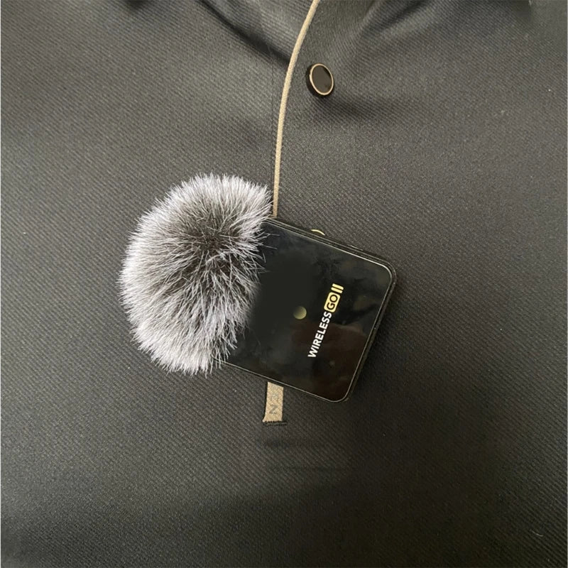 1pc Artificial Furs Windscreen Cover for RODE WIRELESS GO II Microphone Windscreen Block Wind Interference Enjoy Clear Sound
