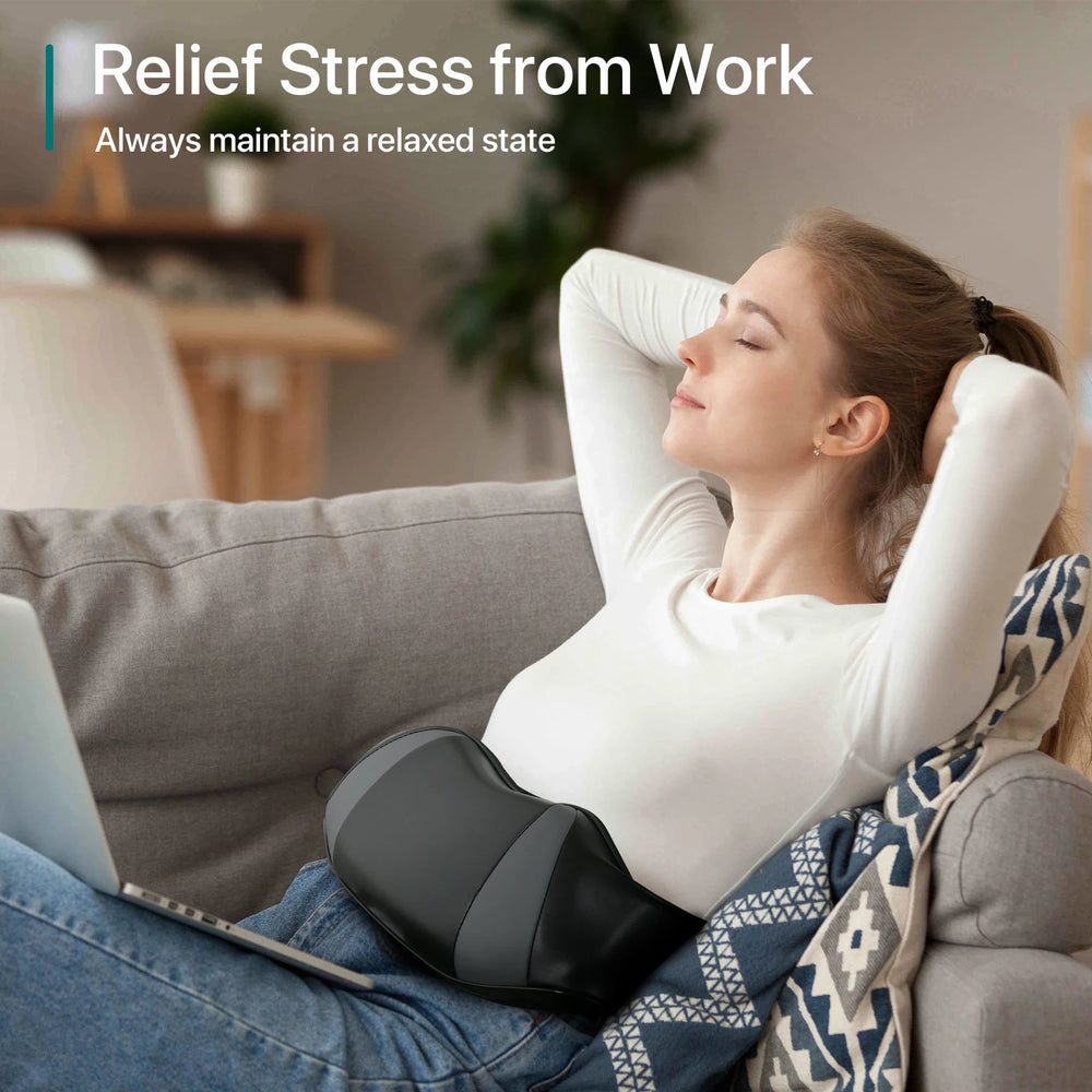 Shiatsu Back and Neck Massager Neck Massager Roller with Heat Neck and Shoulder Massager Pillow for Shoulder Body Muscle Pain Re