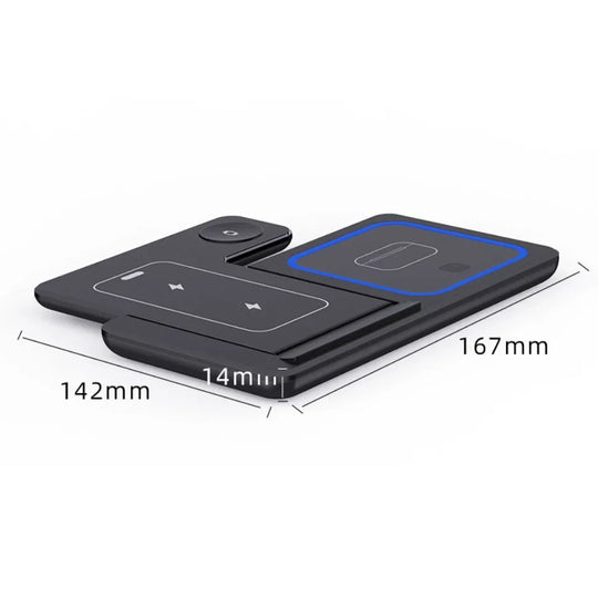Foldable 3-in-1 Wireless Charging Station