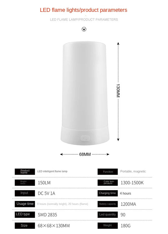 LED Flame Lamps for Room Simulated Flame Night Lights Lava Lamps Indoor Bar Ktv Wedding Decoration for Christmal New Year Gift