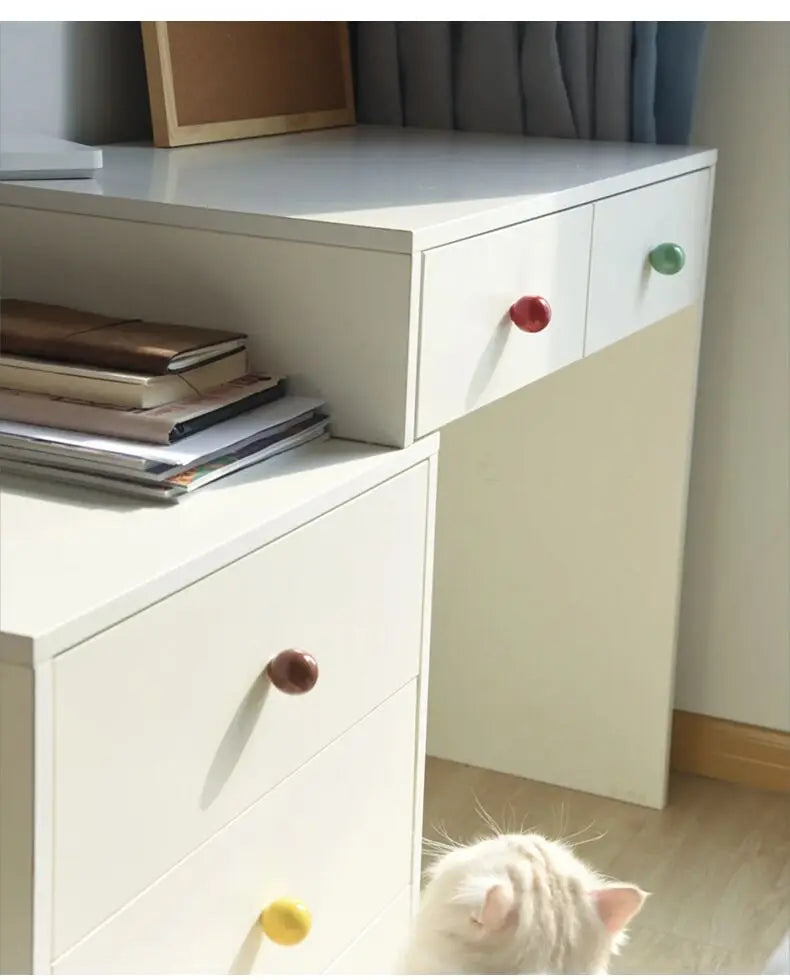 Handles Drawer Cabinet Furniture Kitchen Handles for Cabinet Knob Door Drawer Knob Colour Ceramics Rotundity Single Hole