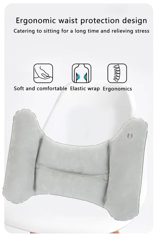 Inflatable Pillow Adjustab  Lumbar Support Pillow for Sleep Suitable for Side Lying and Supine Position