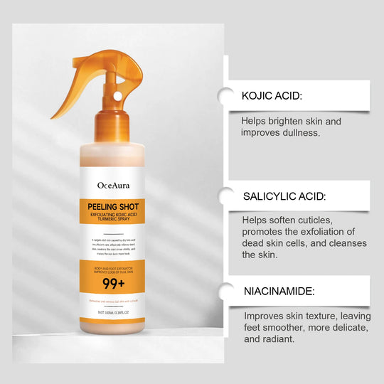 Moisturizing Skin Brightening Serum Lighten Dark Skin Calluses Remover Anti Dryness Peeling Restore Smooth Soft Foot Care Spray