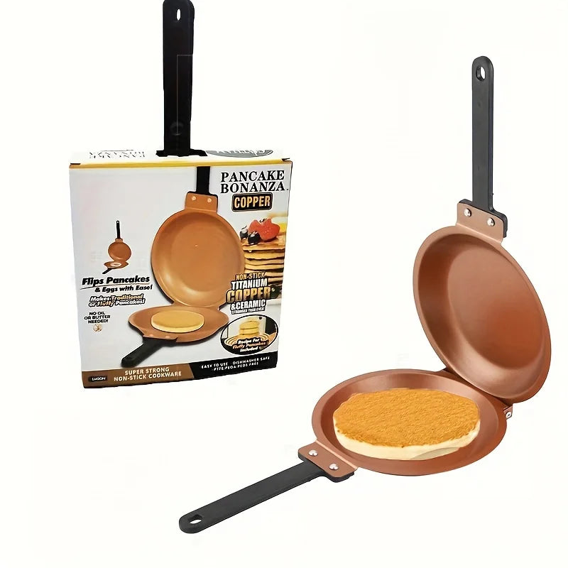 Double Sided Frying Pan Nonstick Folding Breakfast Pan Pancake Cake Fried Egg Pan Kitchen Cookware Tools Kitchen Accessories New