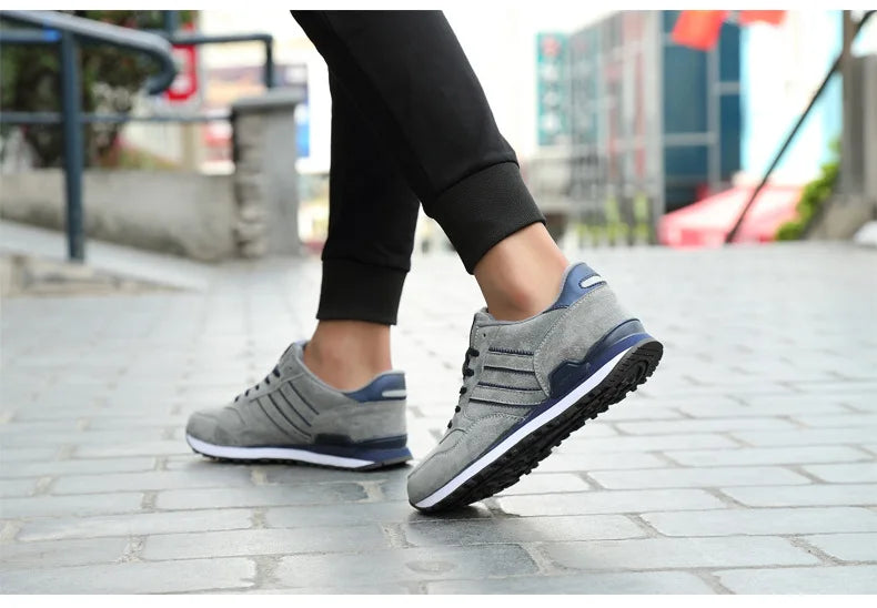 Sneakers Men Casual Shoes Light Suede 2023 New Classic Men Running shoes Outdoor Breathable Mesh Jogging Sport Shoes