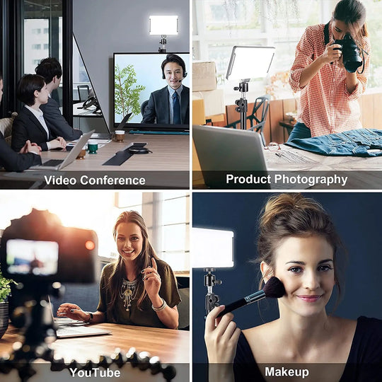 LED Video Light Camera Photography Lighting Kit