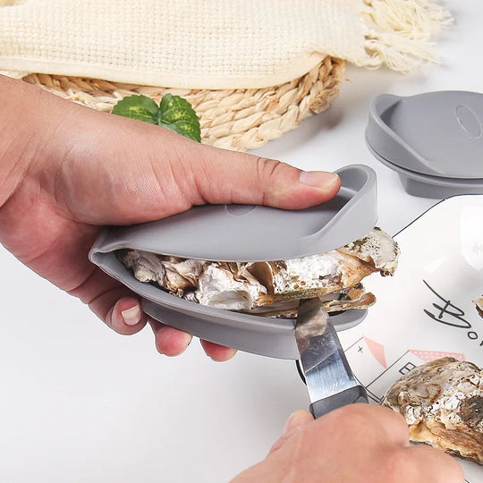 Silicone Oyster Shucker with Hand Clip