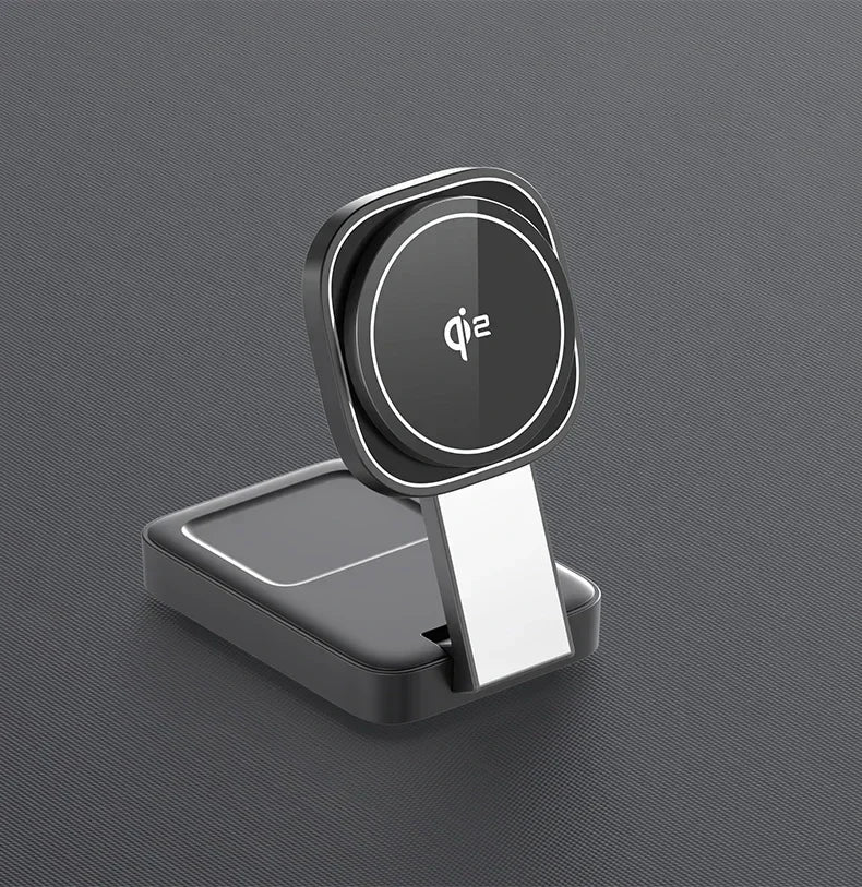 3 In 1 Magnetic Wireless Charger QI2 Folding Wireless Charging Station for Magsafe  iPhone 16 15 14 13 iWatch 9 8 7 AirPods Pro