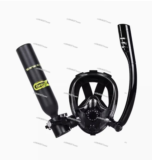 Diving Full Face Mask with Oxygen Cylinder
