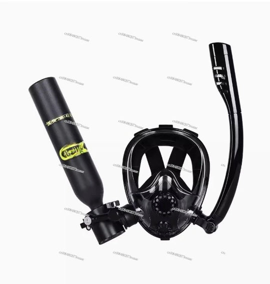 Diving Full Face Mask with Oxygen Cylinder