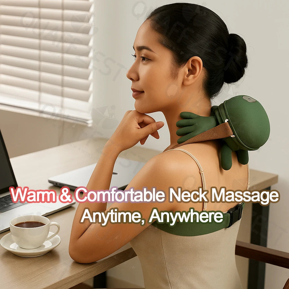 N7 Electric Neck And Shoulder Muscle Massager Wireless Shoulder And Back Kneading Massage Shawl Neck masajeador Relax Pain Relie