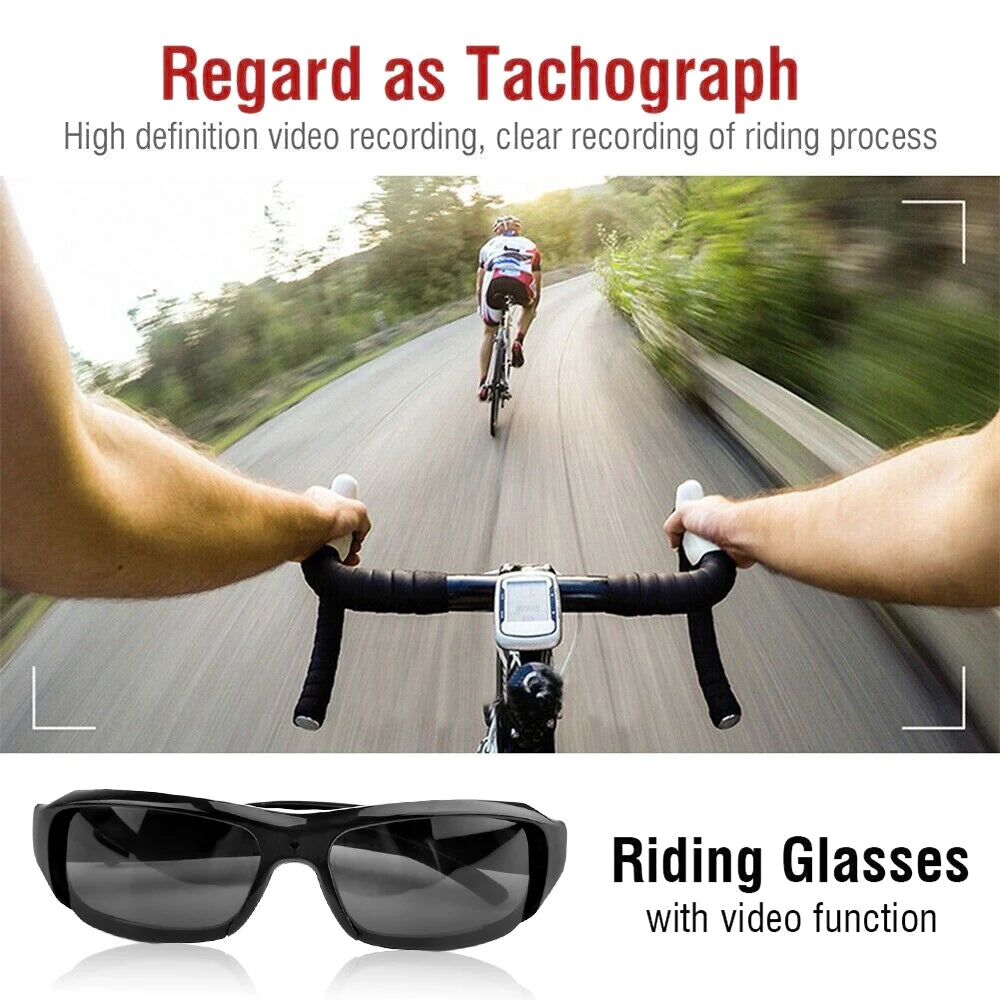 Portable 1080P HD Mini Glasses Camera Video Recorder Wearable Sunglasses Camera Outdoor Sports DV DVR Surveillance Camcorder