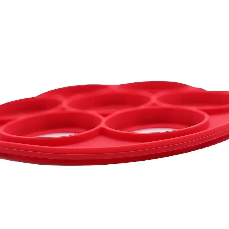 Silicone 7-hole Circular Frying Pan Breakfast Pancake Mold DIY Baking Tool