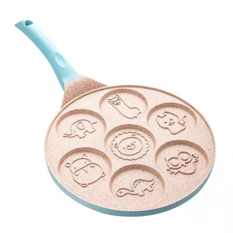 Seven Hole Breakfast Nonstick Frying Pan Pan With A Flat Bottom Porous Omelette Pan Baby Omelette Mold