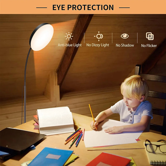 LED Floor Lamp Bright Tall Standing Lamp with 4 Brightness Levels 4 Color Temperatures Adjustable Gooseneck Standard Lamp