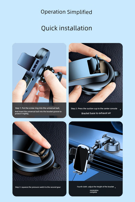 Suction Air Vent Car Phone Holder