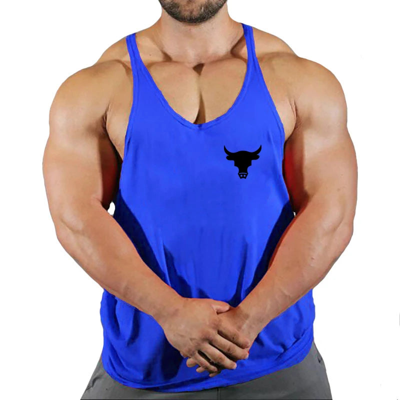 Fitness Man Gym Clothing Bodybuilding Shirt Men Men's Vest Sleeveless Sweatshirt Stringer T-shirts Suspenders Man Top Singlet
