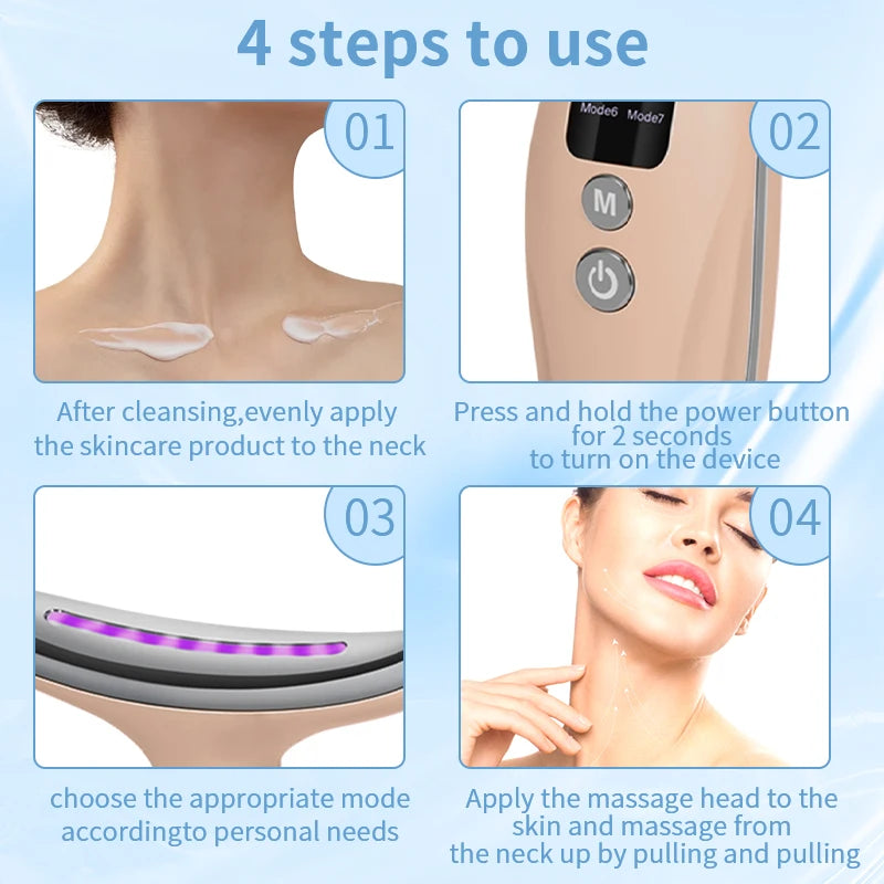 New EMS Micro-current Neck Face Beauty Device