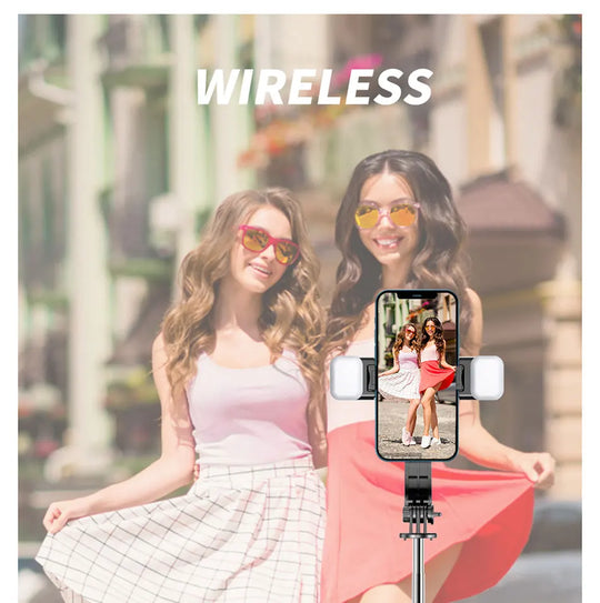 Wireless Bluetooth Double Fill Light Tripod with Remote Shutter for Android & iOS Smartphones