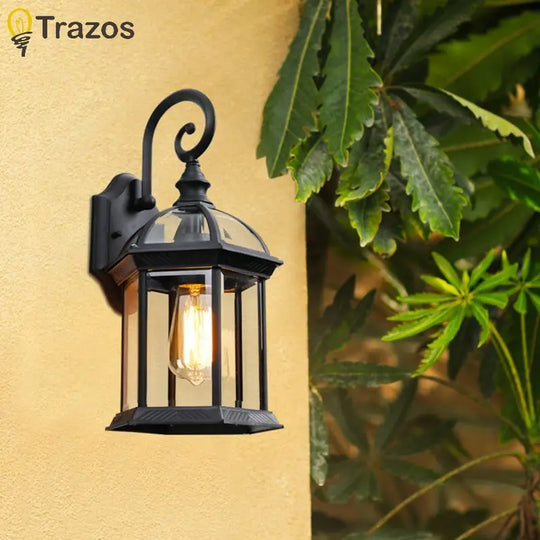 Outdoor WallLamp Waterproof Retro American Villa Courtyard Aisle Corridor Outdoor Simple Garden LED Balcony Wall Lamp