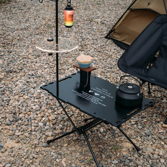 Portable Light Frame with Storage Rack & Lampshade for Camping & Goal Zero