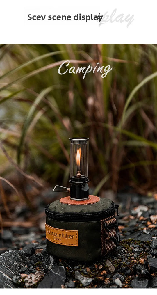 MOUNTAINHIKER Dreamlike Candlelight Lamp Tent Lighting Equipment Camping Lamp Windproof Gas Candle Lamp Outdoor Camping Lights