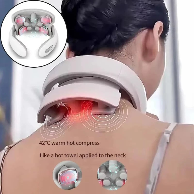 Heat Vibration Neck Massager