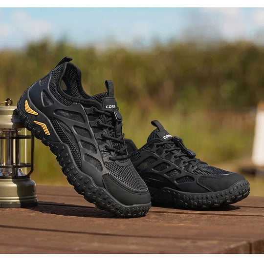 Men's Casual Sneakers Breathable New Versatile Mesh Casual Shoes Summer Anti Slip Wear-resistant Hiking Shoes Outdoor Walking