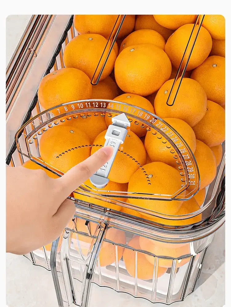 Refrigerator Storage Food Container with Drain Basket