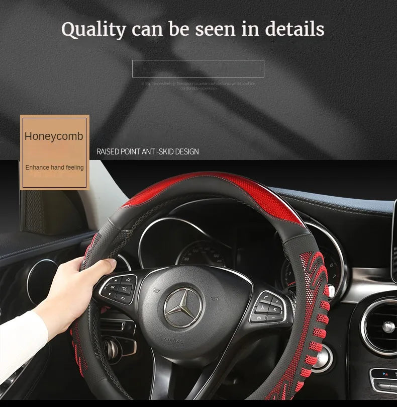 Three-Dimensional Honeycomb Steering Wheel Cover