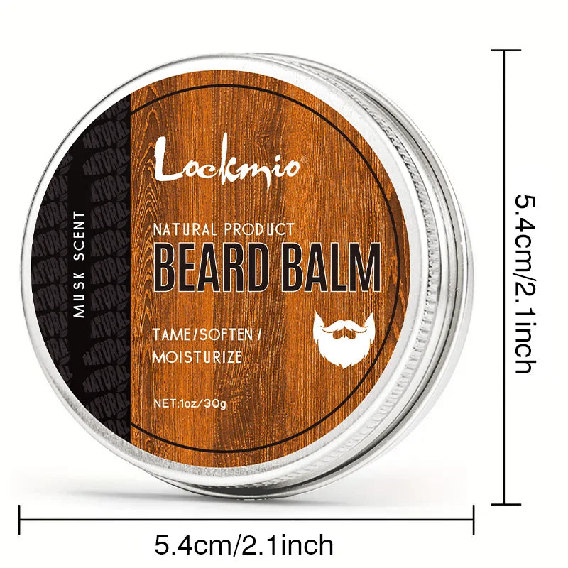 Beard Nourish Moisturizing Cream Men Whisker Balm Promote Hair Growth Moustache Wax for Groomed Charming Beards Styling Products