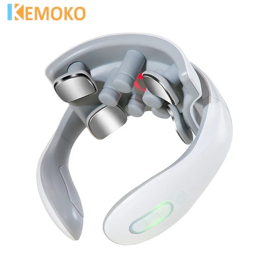 Shoulder Neck Massage Smart Back And Neck Massager Cervical Vertebra Health Care Vibrator Heating Relieve Pain Muscle