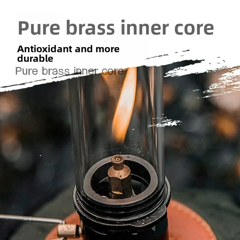 MOUNTAINHIKER Dreamlike Candlelight Lamp Tent Lighting Equipment Camping Lamp Windproof Gas Candle Lamp Outdoor Camping Lights